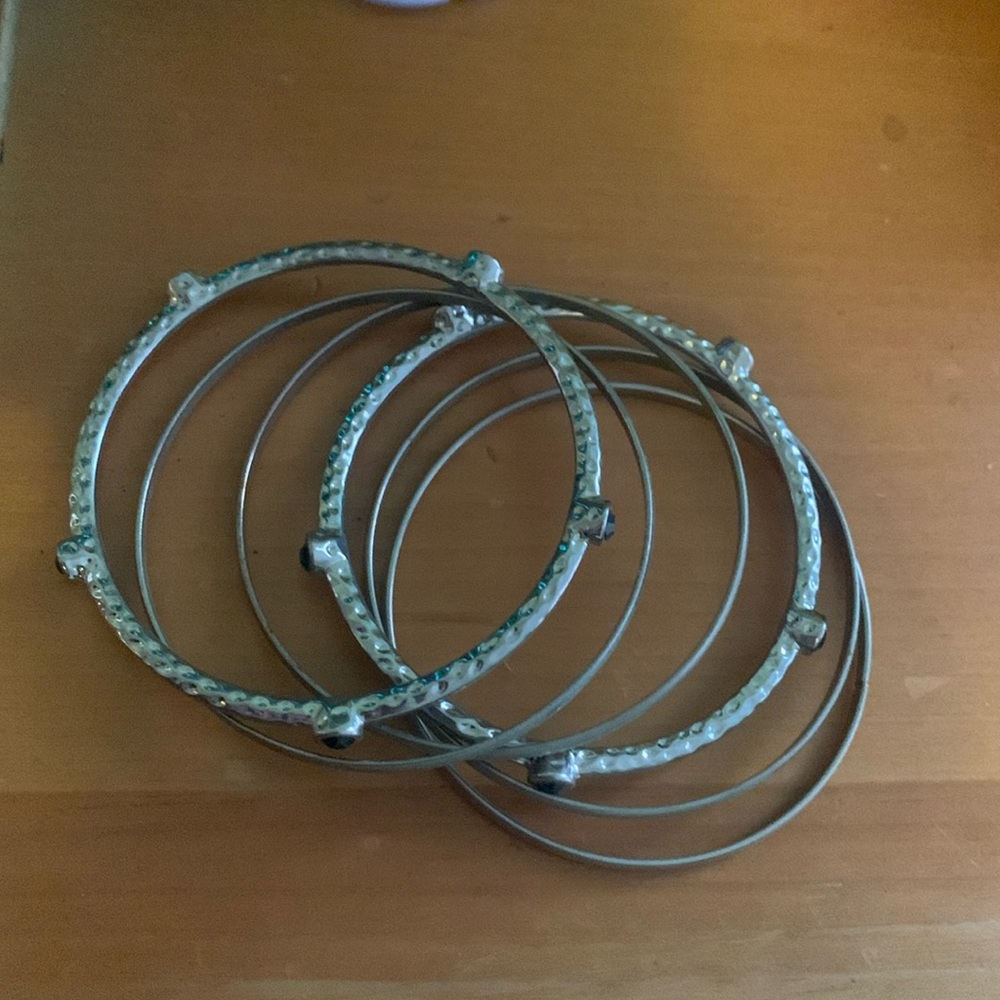 silver bangle bracelets